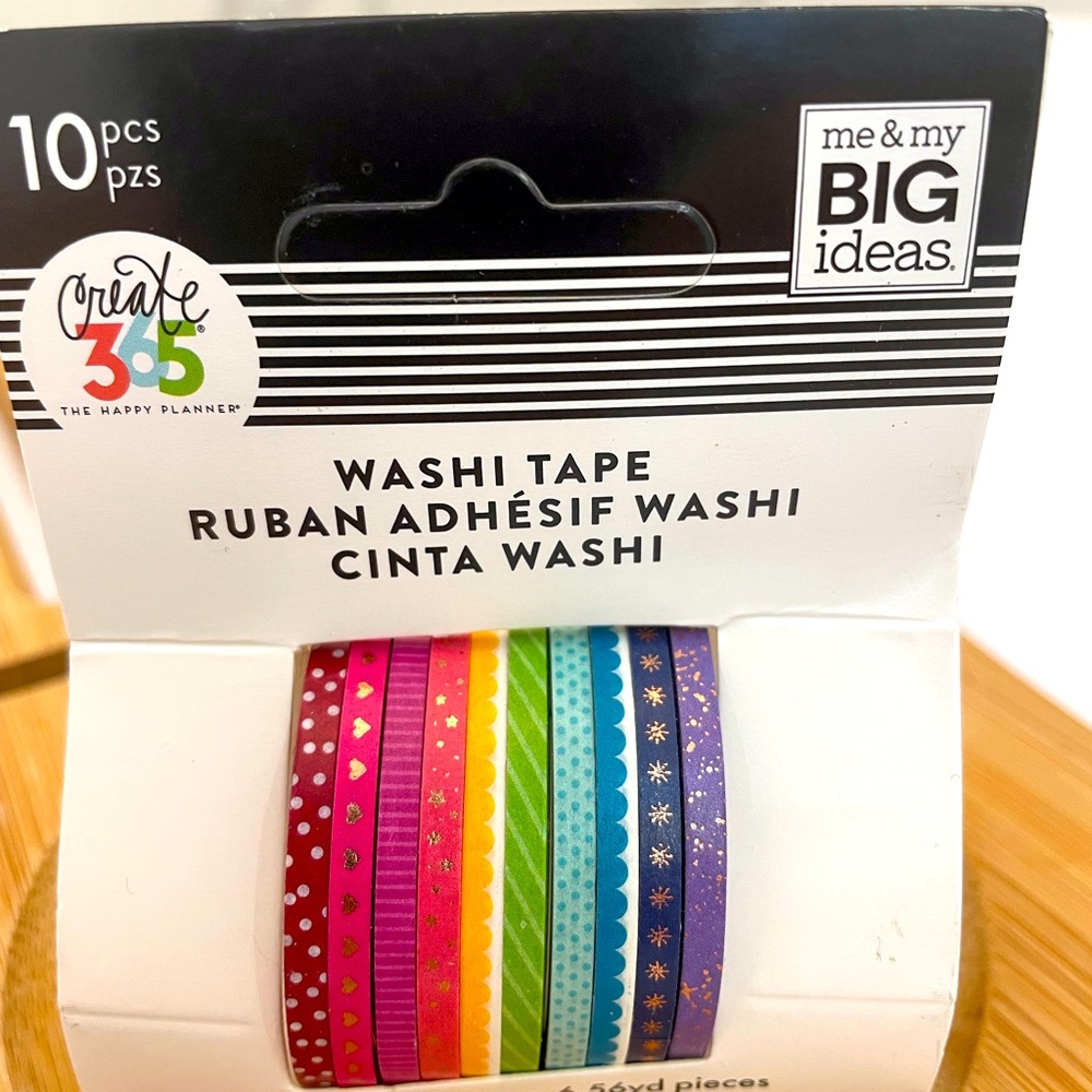 NEW The Happy Planner 10 rolls of Washi Tape - bullet journal or planning